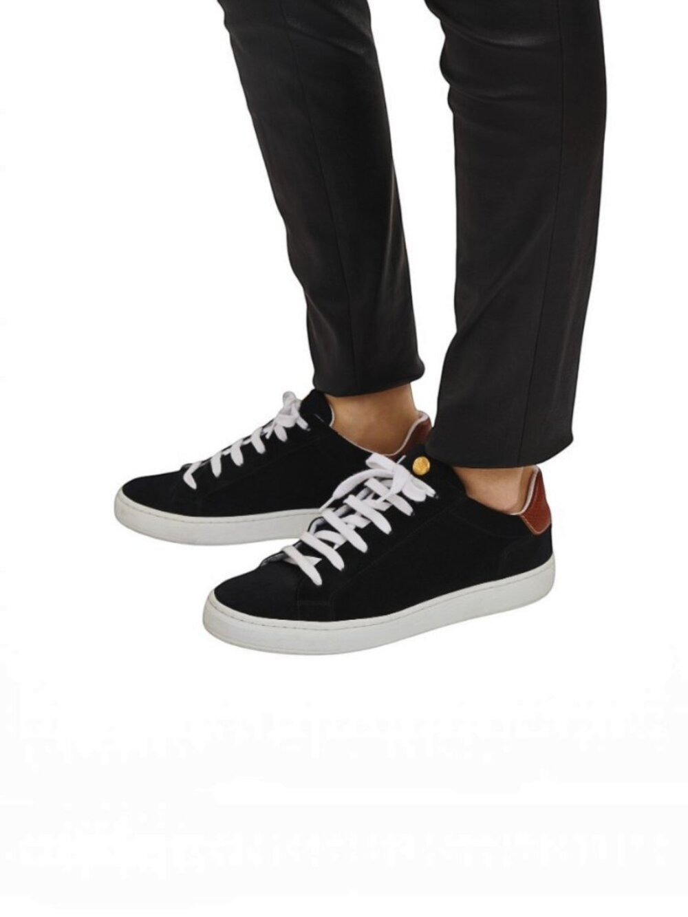 Longchamp Le Pliage Suede Russian Leather Sneakers